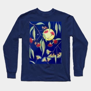 Australian Gum Blossoms in the Moonlight Long Sleeve T-Shirt